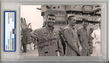 FRED HAISE APOLLO 13 ASTRONAUT RESCUE SIGNED PICTURE PSA DNA COA AUTOGRAPH NASA