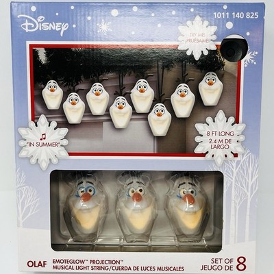 Disney Frozen Olaf Musical Light String 8 FT Long  In Summer  Christmas Decor