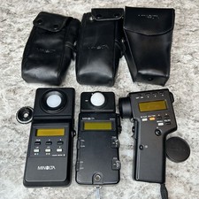 Minolta Spotmeter M + Color Meter ii + Flash Meter iii Japan
