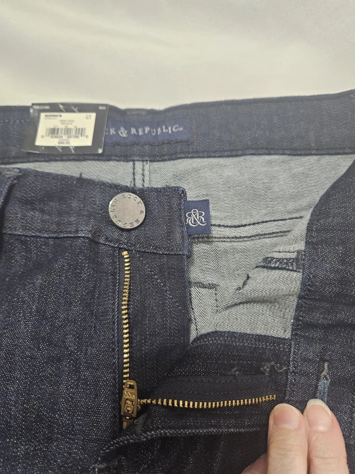 ROCK & REPUBLIC, JEANS SUPER AJUSTADOS MUJER NUEVOS AZUL ALGODÓN BL KASHMIERE, TALLA 2 Foto 4 de 4