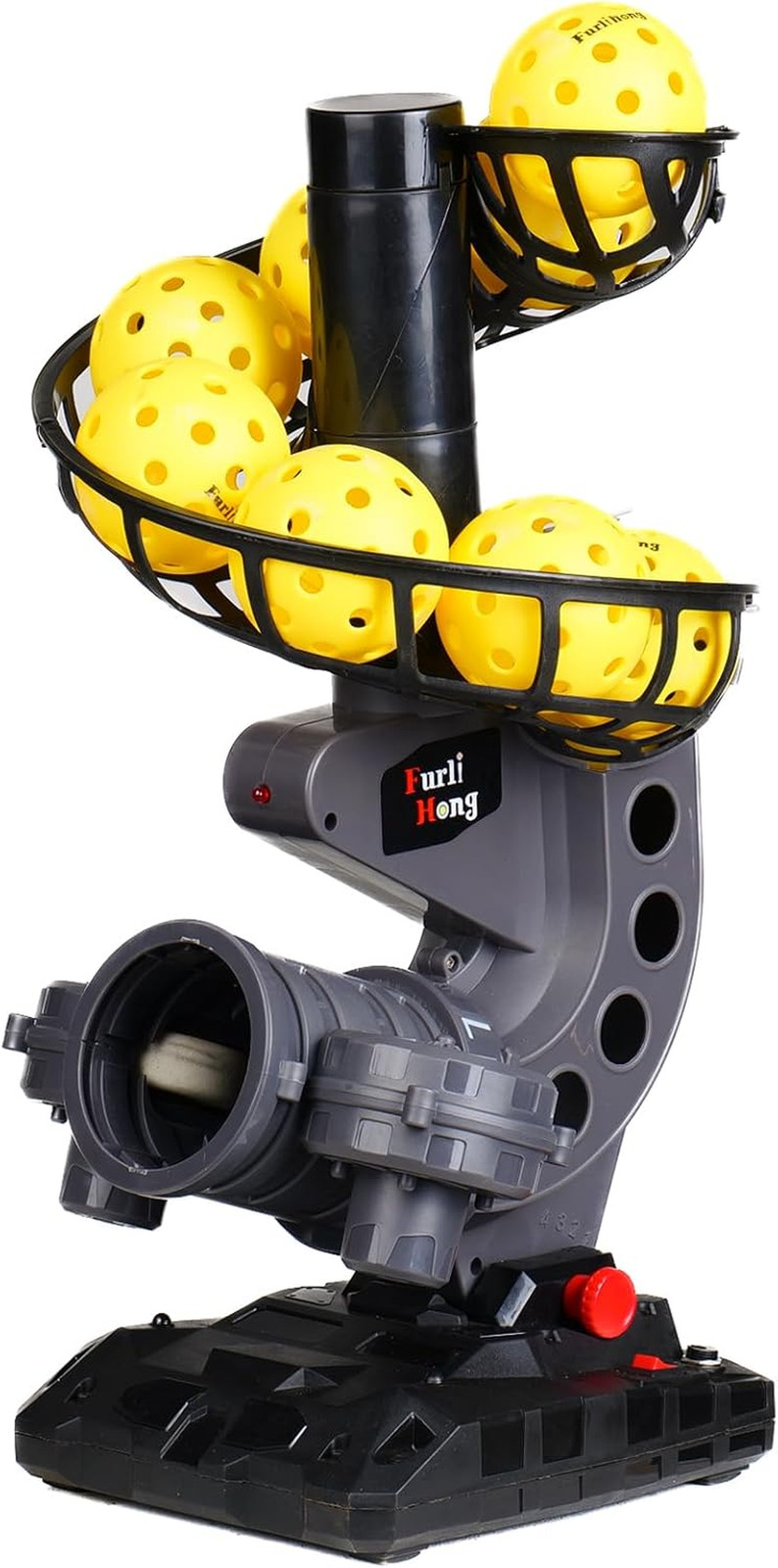 388PBH Pickleball Machine, 4 Adjustable Angles, Includes 9 Pickleballs, Powered