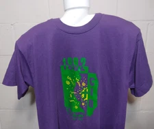 Vintage 1992 Screen Stars T-Shirt XL Single Stitch Illinois CID Christian Purple