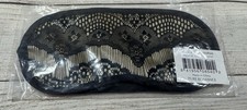New Pure Romance Black  Gold Lace Look Blindfold GTubJ