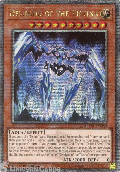 DUNE-EN088 Demigod of the Tistina :: Quarter Century Secret Rare 1st Edition Min