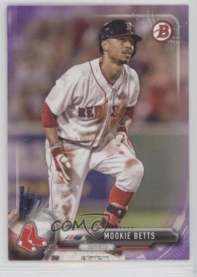 2017 Bowman Purple 248/250 Mookie Betts #6 o7m