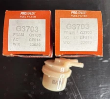 Lot of 2 Pro Gauge G3703, 33089, GF514 Gas Filter NOS