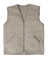 Sale! Damen Herren Weste aus 100% Merinowolle. Hellgrau XL