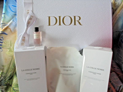 DIOR SET La Colle Noire Flüssigseife, Feuchtigkeitslotion,Seifen Refill,Miniatur
