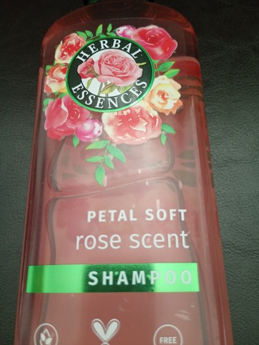 Herbal Essences Petal Soft Rose Scent Shampoo 350ml Nourish Dry Hair Vegan NE -1