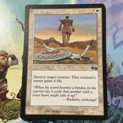 Path of Peace Magic the Gathering MTG Urza's Saga 29/350 NM LP