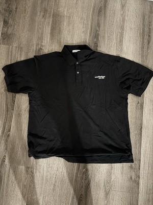 Acne Studios Cotton Polo shirt L Men's Navy Blue Black
