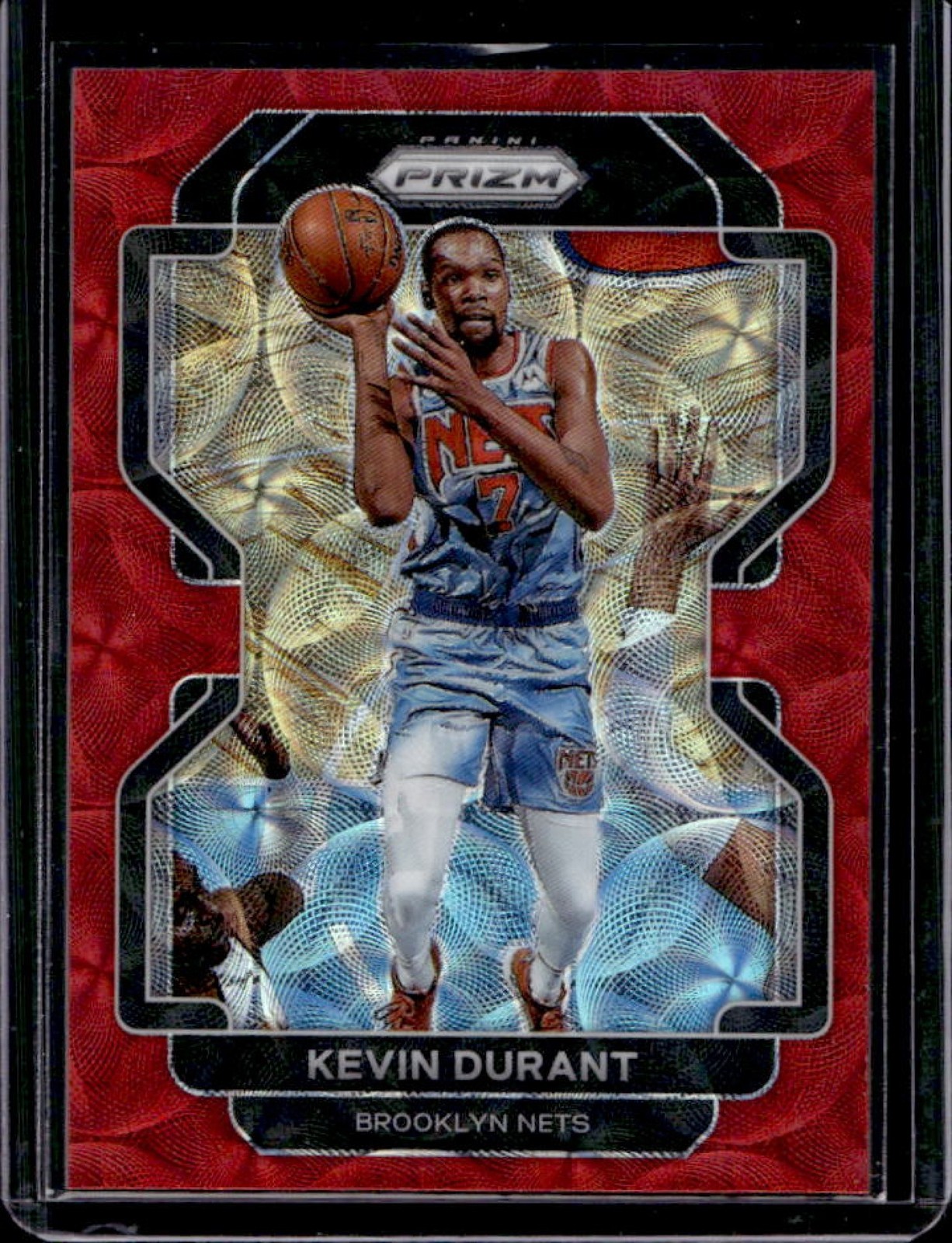 2021-22 Panini Prizm Kevin Durant Choice Red #/88 Nets