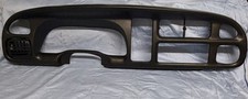 1998-2002 Dodge Ram Pickup Black Dash Bezel Dashboard Cover Overlay Wclips