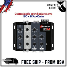 CRX4 Electronic 4 Way Crossover RCA 8V RMS Car Audio Processor