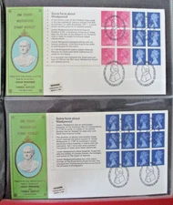 70 Plus Covers Great Britain Gibraltar an Malta In Stanley Gibbons Album Used MM