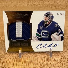 2012-13 Panini Dominion #40 Peerless PatchES Auto Cory Schneider /40 SP Canucks
