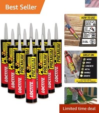 PL Polyurethane Construction Adhesive, 10 fl oz Cartridge, 12 Pack - Versati...