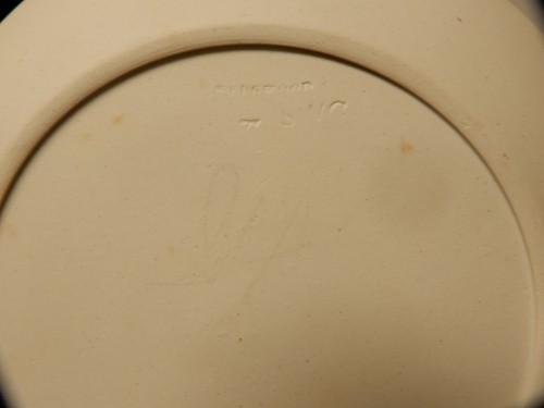 ANTIQUE WEDGWOOD BLACK JASPER DIP TEA CUP AND SAUCER CA. 1860 - 第 8/9 張圖片