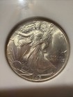 Old NGC Slab ANA Sticker 1945 50c Silver Walking Liberty Half Dollar NGC Ms66 — photo 3