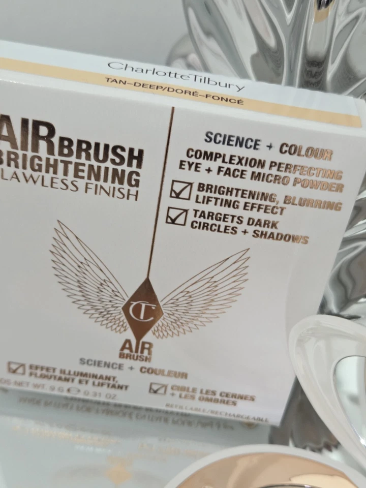 Charlotte Tilbury Airbrush Brightening Flawless Finish Powder Tan Deep 9g BNIB - Image 4 of 4