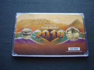 Excellent South Africa Special Set Football World Cup 2010 Johannesburg Special Coin! RARE!