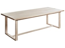 Gartentisch Akazienholz für 6 Personen heller Holzfarbton 230 x 100 cm Azzanello