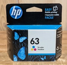 Genuine HP 63 TriColor Ink Cartridge HP OfficeJet EXPIRED 3/2017 NEW IN BOX