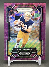 2024 Panini Prizm Draft Picks - Riley Leonard #106 Purple Wave Prizm (RC) Colts