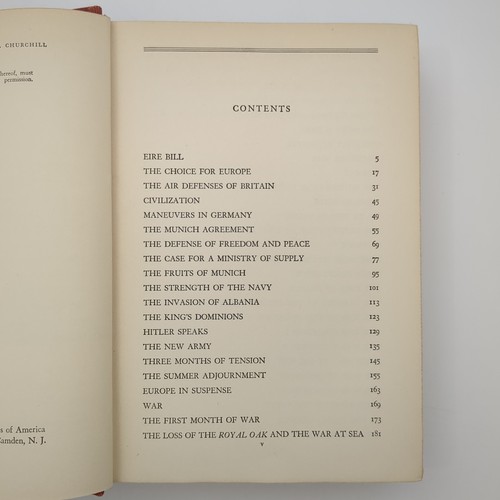 Blood Sweat and Tears Political Speeches Hardcover Book Winston Churchill 1941 - Picture 9 of 24