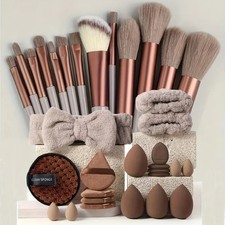 Professional Makeup Brush Set 13/33PCS Soft Wool Fiber Face Foundation Powder Co