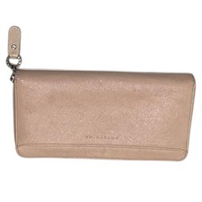 Anteprima Leather Long Wallet Pink Card Slot Zipper Used