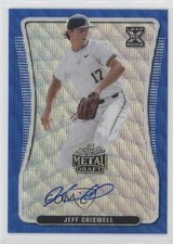 2020 Leaf Metal Draft Blue Wave 13/20 Jeff Criswell #BA-JC1 Auto 4z8
