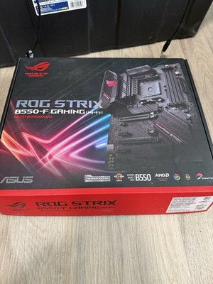 ASUS B550-F Socket AM4 AMD Motherboard - Parts, Cords, Fans, Manual READ