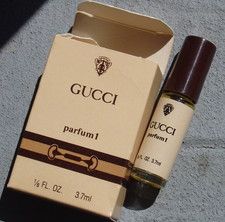 Vintage Gucci Parfum 1 Perfume 1/8 FL OZ Sample Travel Bottle with Box