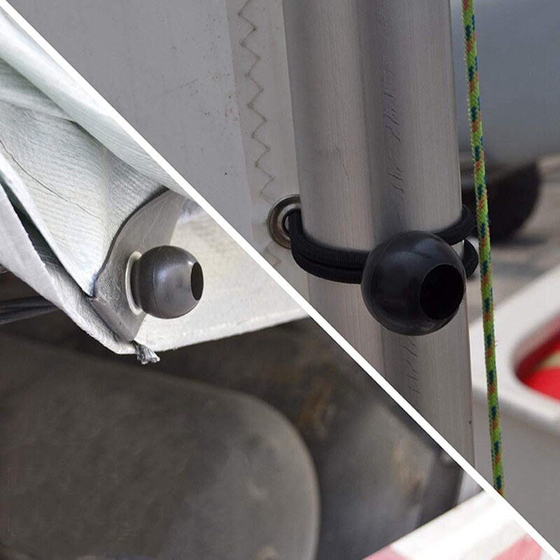 (50) NEW 6" Black Ball Bungee Bungie Cord Heavy Duty Canopy Tarp Tie Downs USA eBay