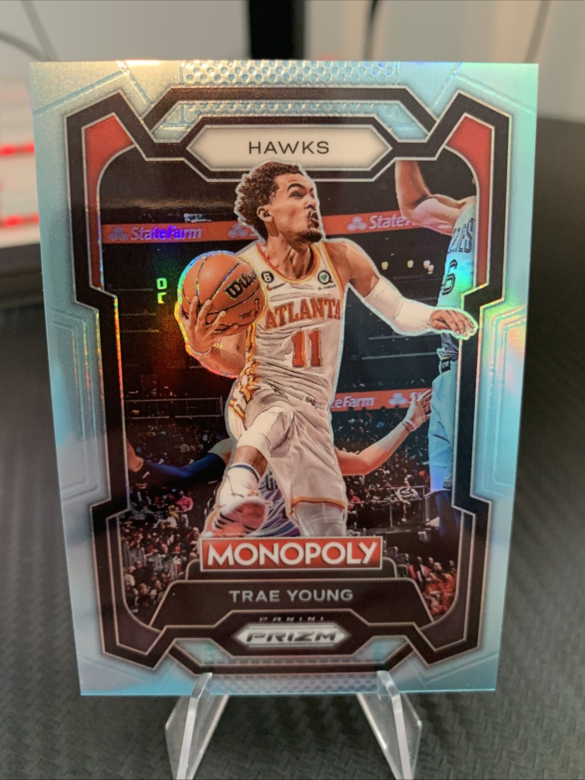 2023-24 Panini Prizm Monopoly TRAE YOUNG #4 Light Blue /199