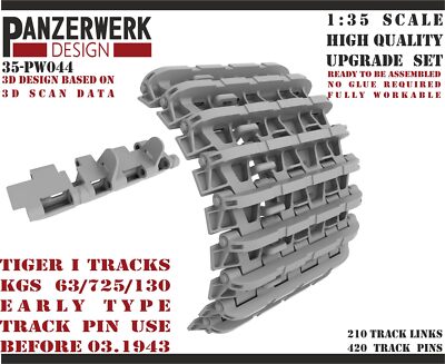 Panzerwerk 1/35 Tiger I Early type with early track pin Model