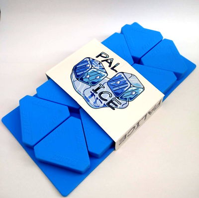 PALACE PAL ICE Blue Tri-Ferg + Orange P Logo x 8 Silicone Ice