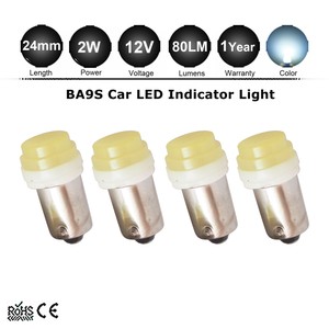 Car//Automotive//Parker Lights PAIR 12V 4-LED BLUE T10 BA9S AUTO//CAR GLOBES