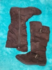 Girls Brown Zip Up Boots From Target, Size 3