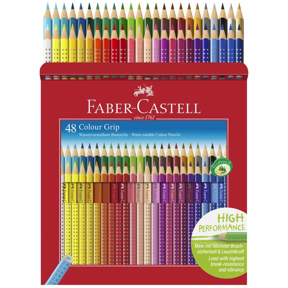 FABER CASTELL Farbstift COLOUR GRIP 2001 48 Stück Kartonetui