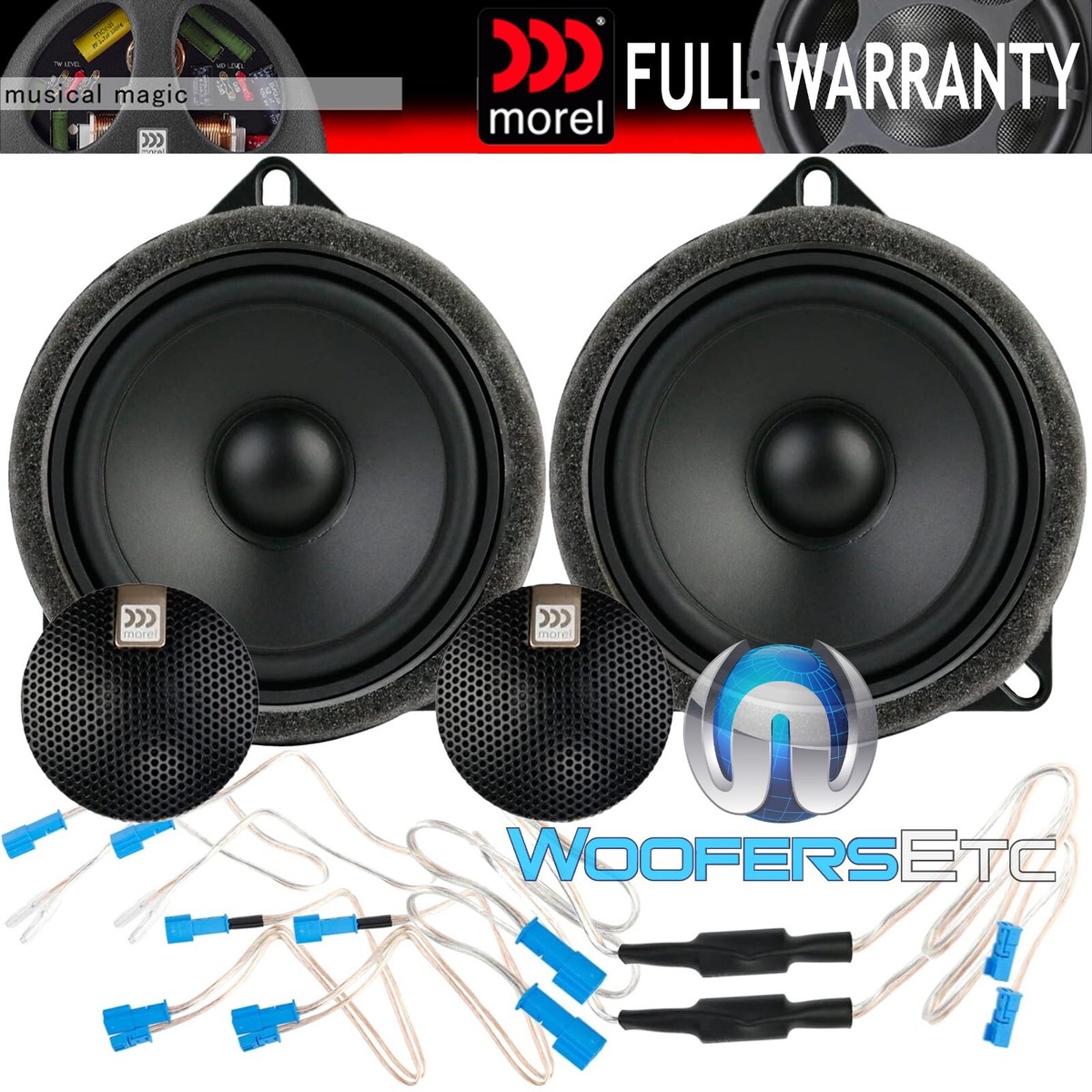 MOREL IP-BMW42 4&quot; 120W 2-WAY INTEGRATION PERFORMANCE COMPONENT 