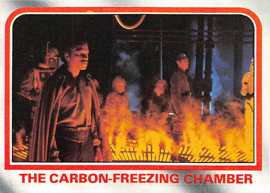 1980 Topps Star Wars ESB #93 The Carbon Freezing Chamber Han Solo