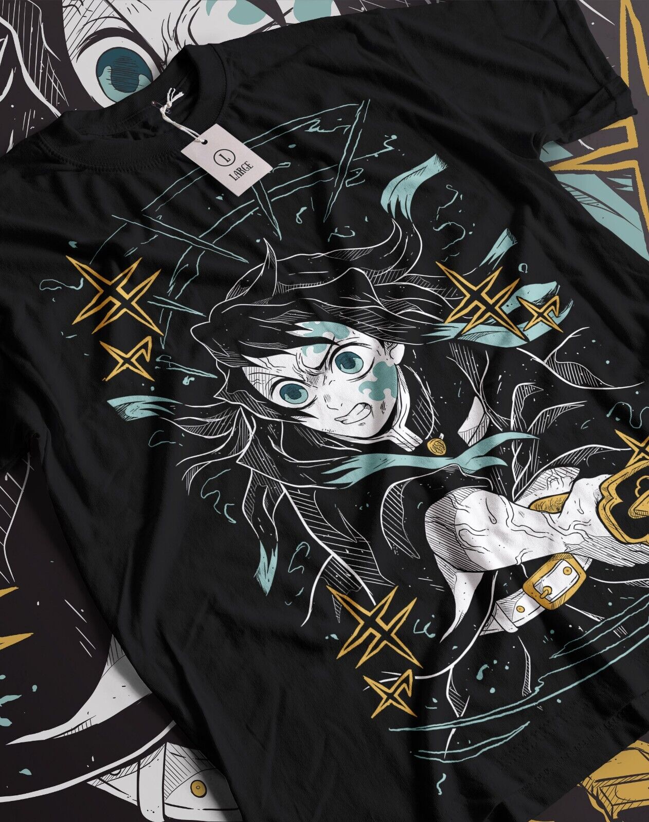 Muichiro Tokito X Mitsuri Kanroji Demon Slayer Kimetsu No Yaiba Unisex T- Shirt - Teeruto