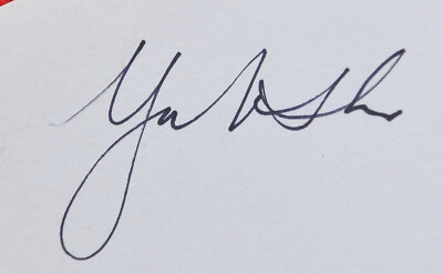 PRINZESSIN YASMIN AGA KHAN - AUTOGRAMM / SIGNED - BRIEFKARTE DIN A6