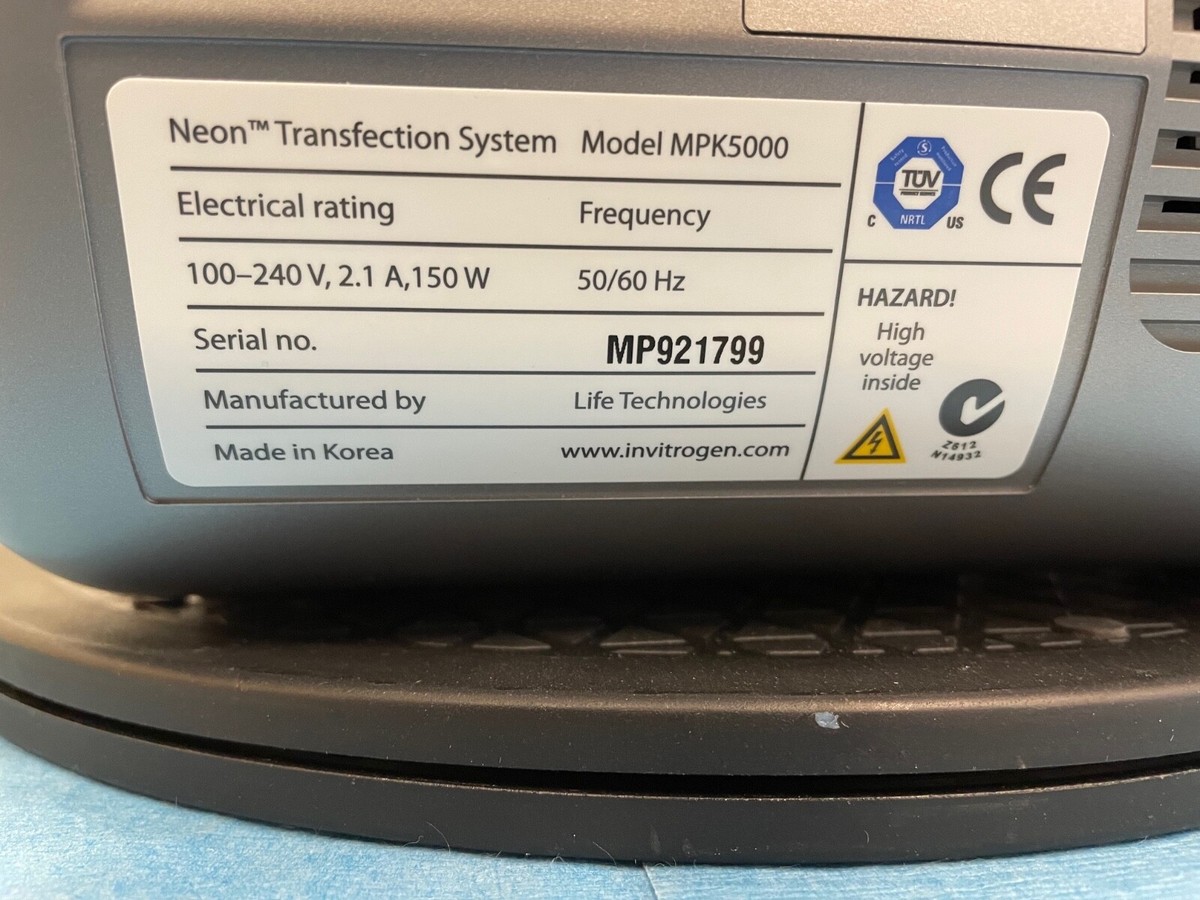 Invitrogen Neon Transfection System MPK5000 | eBay Invitrogen Neon Transfection System MPK5000 | eBay
