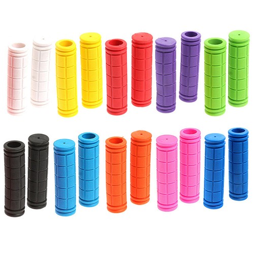 1 Pair Soft Rubber Handlebar End Grips For Bicycle MTB BMX Road Mountain Bike - Picture 17 of 17