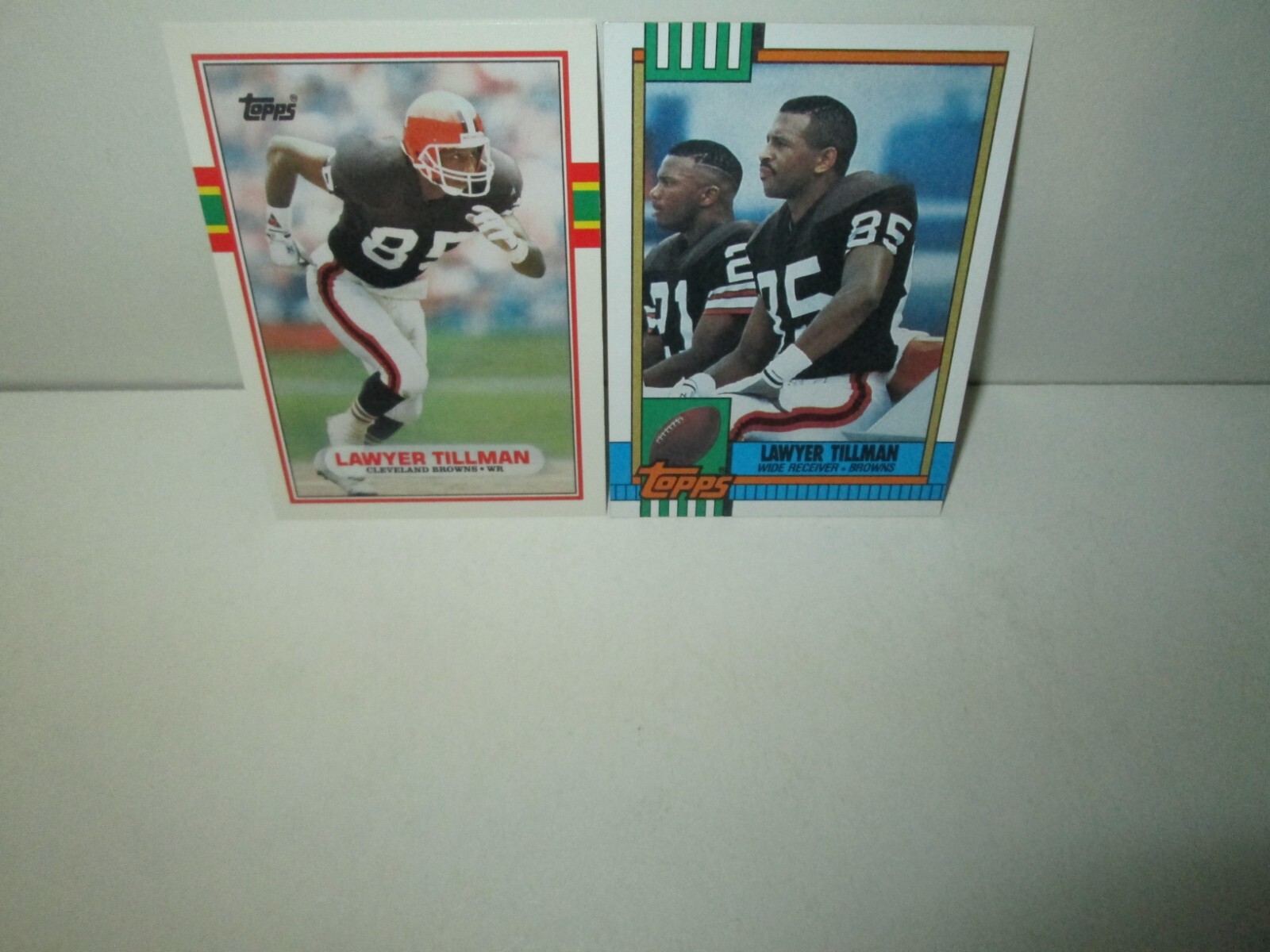 LOT OF 2 LAWYER TILLMAN 1980s Cards Rookie 41T 156 CLEVELAND BROWNS