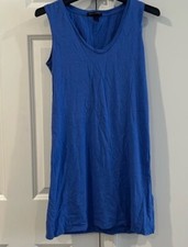 Banana Republic Sleeveless Vneck Tank Dress Blue Women’s Small
