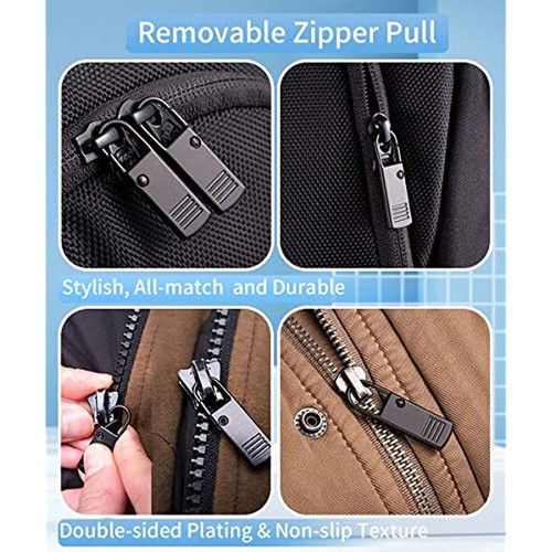 Zipper Fixer Repair Pull Tab Instant Kit Bags Replacement molded Slider Fix USA - Picture 30 of 36